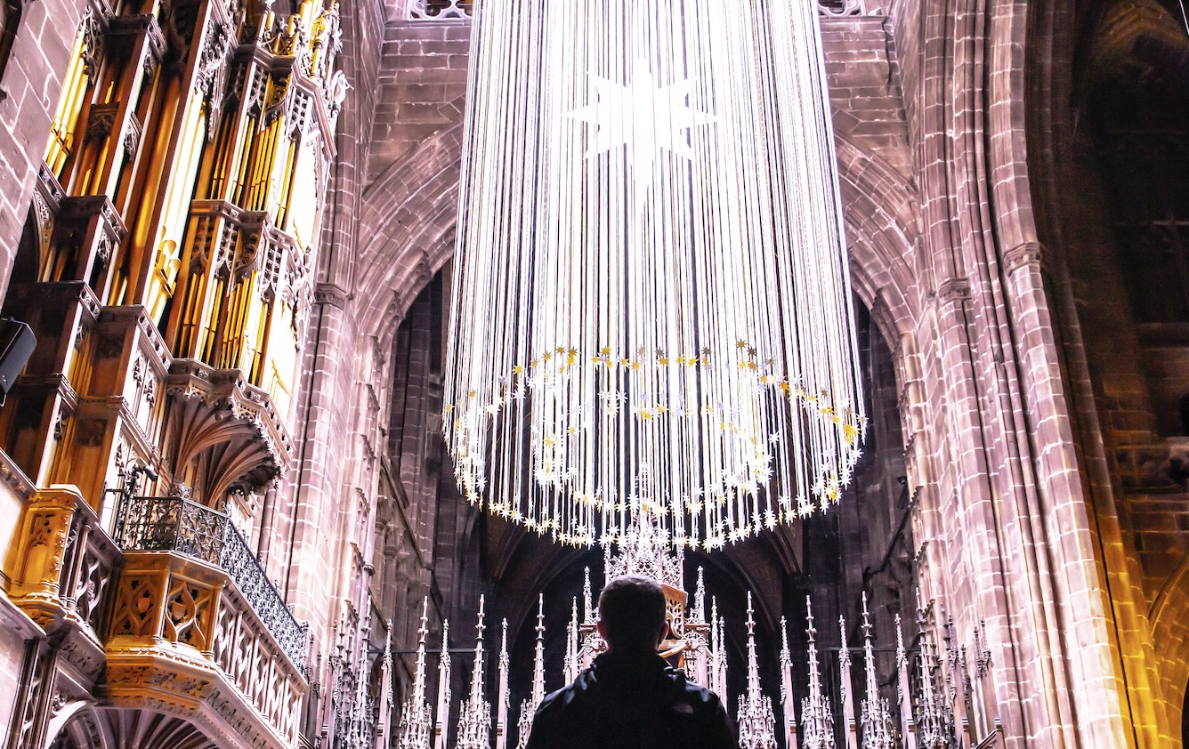 Twinkling stars Chester Cathedral Light and Hope