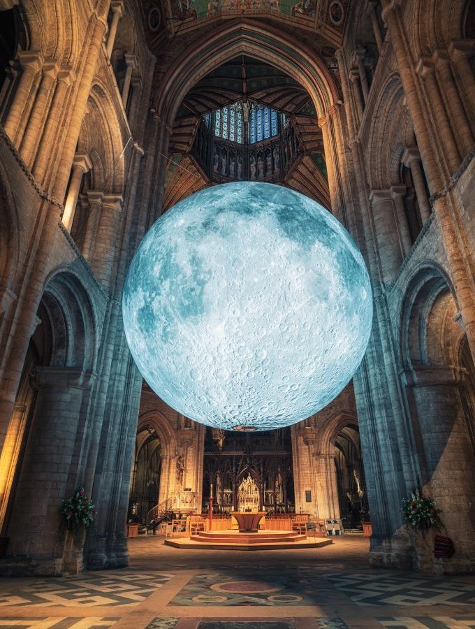 Museum of the Moon by Luke Jerram. Ely Cathedral, UK, 2019. Photo (c) James Billings (2)-P