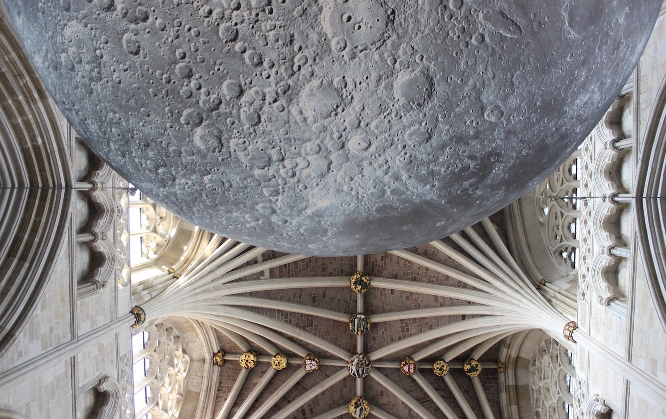 Museum of the Moon Luke Jerram - Exeter Cathedral