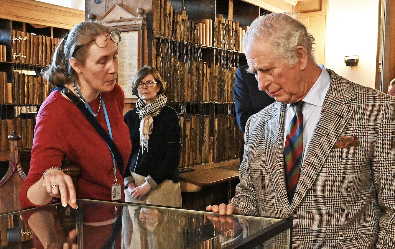 The HRH PRince of Wales visits Hereford Cathedrals