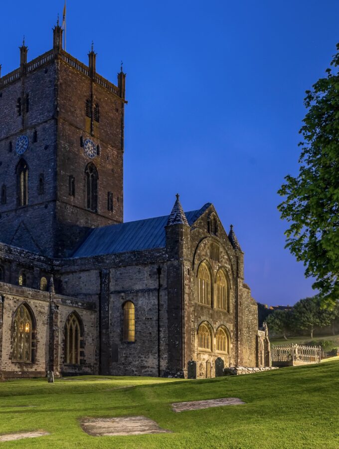 St Davids Cathedral - Wales Cathedrals at Night