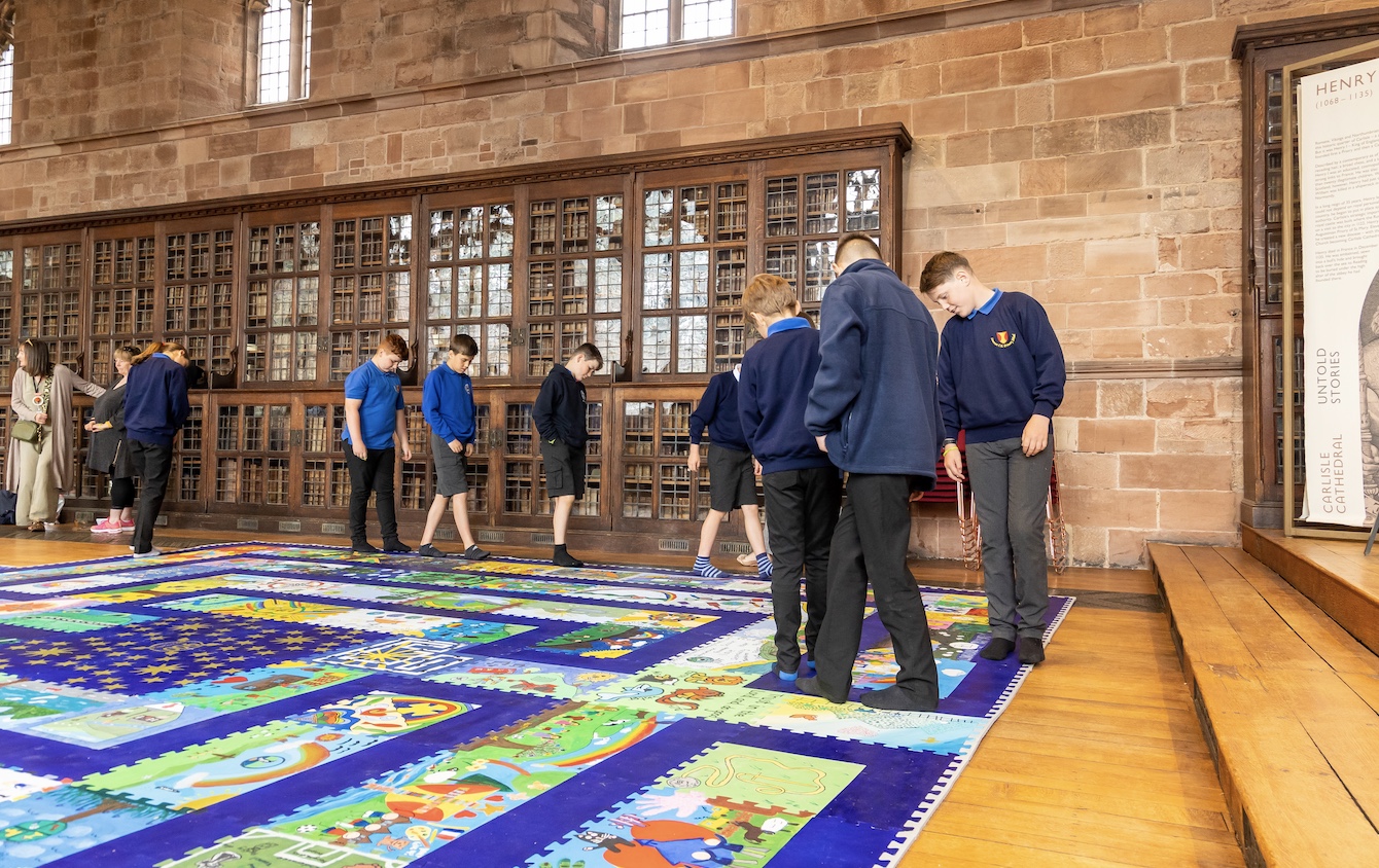 Carlisle Cathedral’s Schools’ Labyrinth on Tour