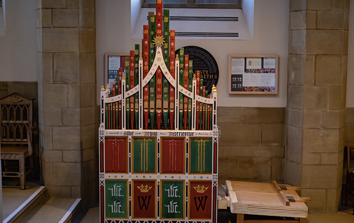 Wingfield Organ, a mock-Tudor instrument. 