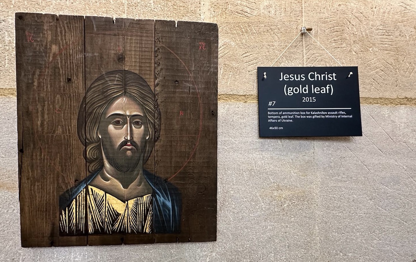 Icons on Ammo Boxes: the hope of war comes to Guildford Cathedral this Easter.